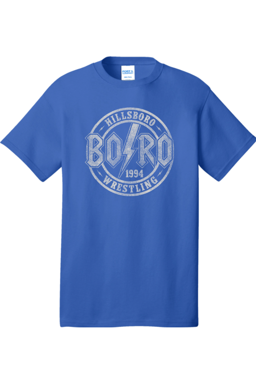 Hillsboro HS Wrestling Port & Company - Core Cotton Tee. PC54