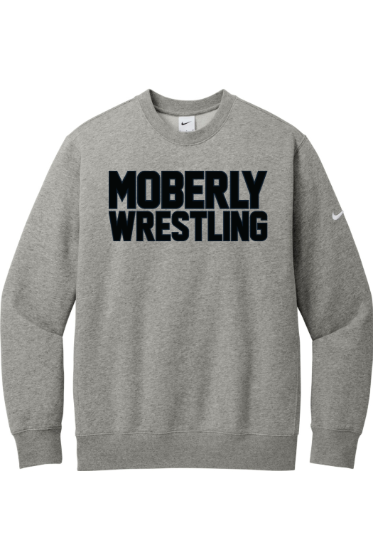 Moberly High School Nike Club Fleece Sleeve Swoosh Crew NKFD9863
