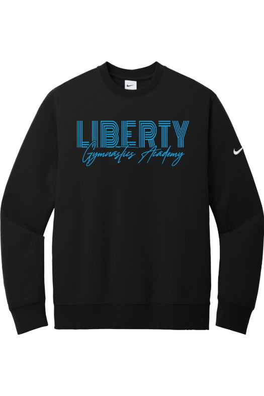 Liberty Gymnastic Academy Nike Club Fleece Sleeve Swoosh Crew NKFD9863