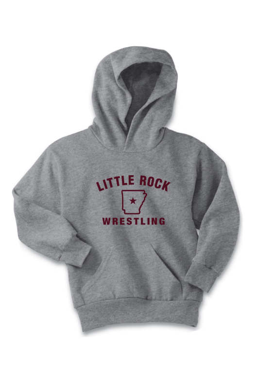 University of Arkansas at Little Rock - Wrestling Port & Company - Youth Core Fleece Pullover Hooded Sweatshirt. PC90YH