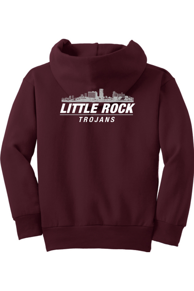 University of Arkansas at Little Rock - Wrestling Port & Company - Youth Core Fleece Pullover Hooded Sweatshirt. PC90YH