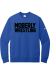 Moberly High School Nike Club Fleece Sleeve Swoosh Crew NKFD9863