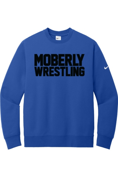 Moberly High School Nike Club Fleece Sleeve Swoosh Crew NKFD9863