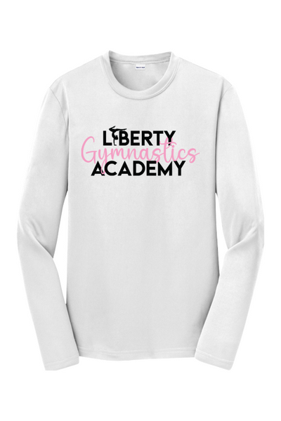 Liberty Gymnastic Academy Sport-Tek Youth Long Sleeve PosiCharge Competitor Tee. YST350LS