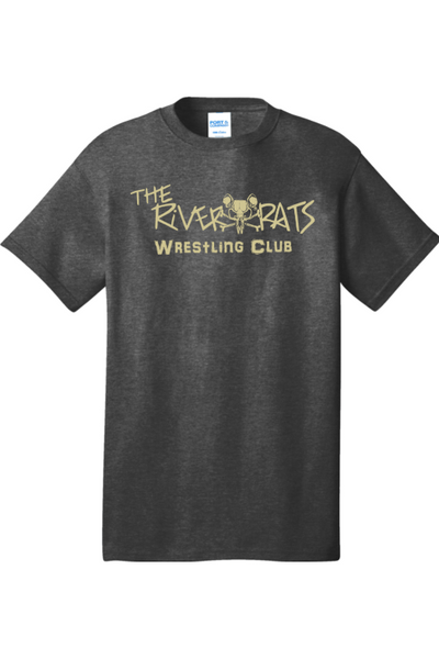 River Rats Wrestling Port & Company - Core Cotton Tee. PC54