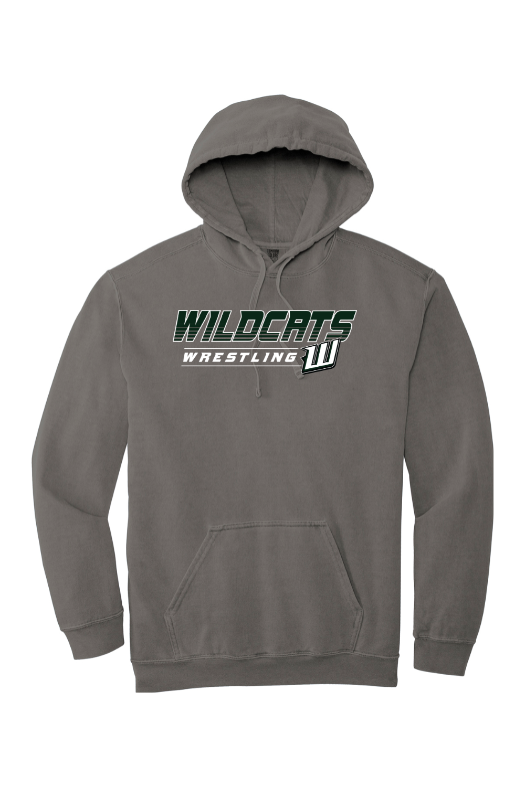 Warsaw Wrestling Comfort Colors Garment-Dyed Hooded Sweatshirt