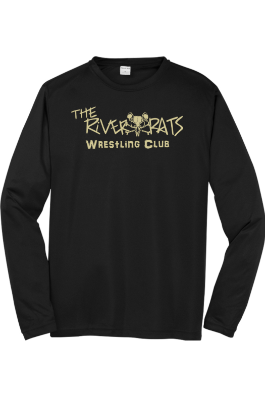River Rats Wrestling Sport-Tek Long Sleeve PosiCharge Competitor Tee. ST350LS
