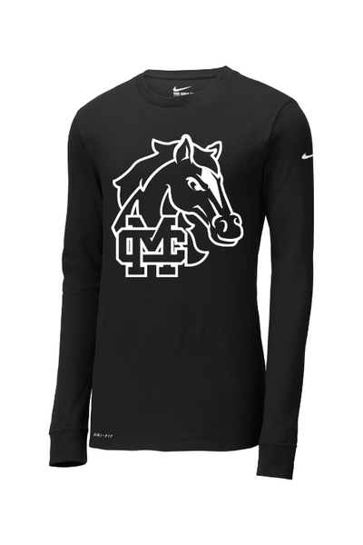 Mill Creek Elementary Nike Dri-FIT Cotton/Poly Long Sleeve Tee. NKBQ5230