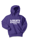 Liberty Gymnastic Academy Port & Company - Youth Core Fleece Pullover Hooded Sweatshirt. PC90YH