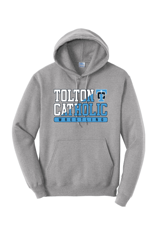 Father Tolton Catholic - Wrestling Port & Company - Core Fleece Pullover Hooded Sweatshirt. PC78H