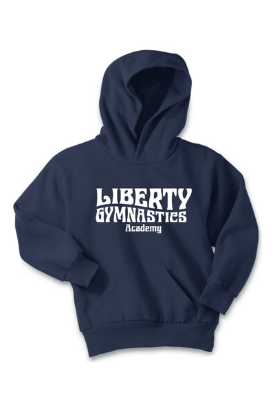 Liberty Gymnastic Academy Port & Company - Youth Core Fleece Pullover Hooded Sweatshirt. PC90YH