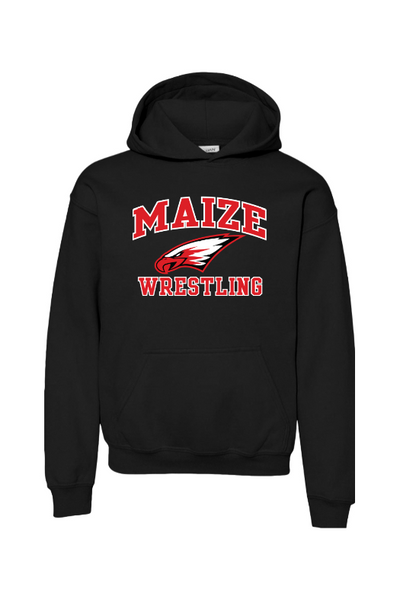 Maize Football Gildan Heavy Blend Youth Hooded Sweatshirt - 18500B