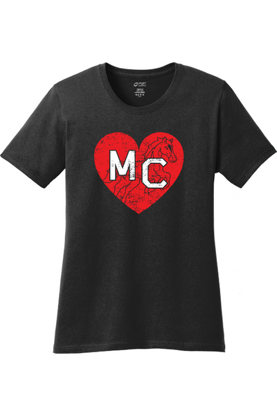 Mill Creek Elementary Port & Company Women's Core Cotton Tee. LPC54