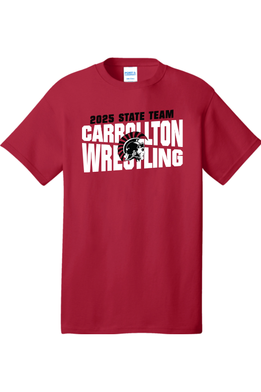 Carrollton Youth Wrestling - MO KIDS STATE Port & Company - Core Cotton Tee. PC54