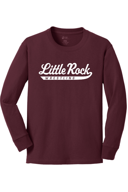 University of Arkansas at Little Rock - Wrestling Port & Company Youth Long Sleeve Core Cotton Tee. PC54YLS