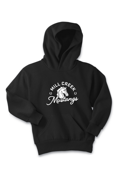 Mill Creek Elementary Port & Company - Youth Core Fleece Pullover Hooded Sweatshirt. PC90YH