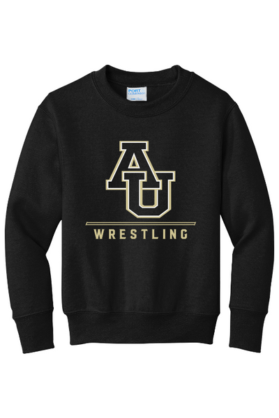 Avila Men's Wrestling Port & Company - Youth Core Fleece Crewneck Sweatshirt. PC90Y