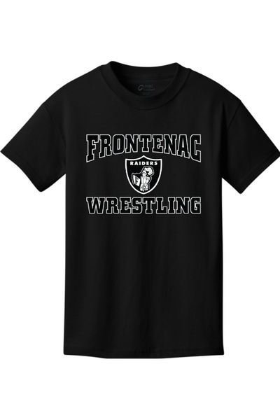 Frontenac HS Wrestling Port & Company - Youth Core Cotton Tee. PC54Y