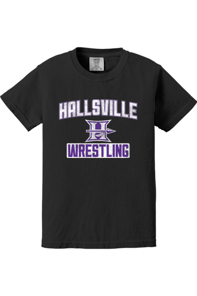 Hallsville Wrestling Comfort Colors Garment-Dyed Youth Heavyweight T-Shirt