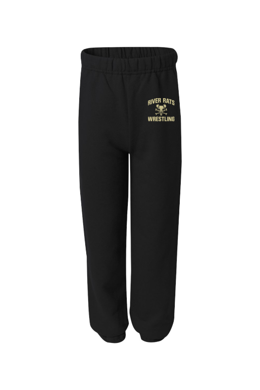 River Rats Wrestling Jerzees NuBlend Youth Sweatpants - 973BR