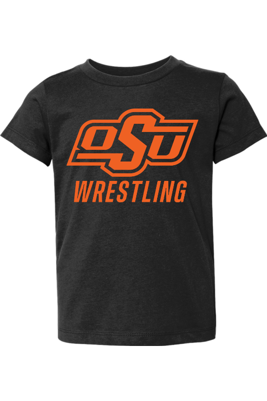 Oklahoma State University Wrestling BELLA + CANVAS Toddler Jersey Tee - 3001T