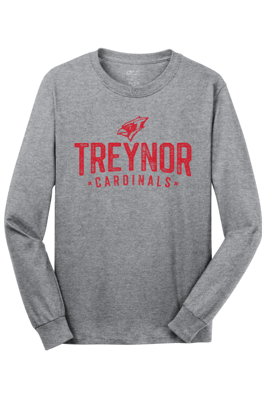 Treynor Wrestling Port & Company - Long Sleeve Core Cotton Tee. PC54LS