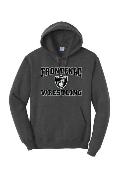 Frontenac HS Wrestling Port & Company - Core Fleece Pullover Hooded Sweatshirt. PC78H