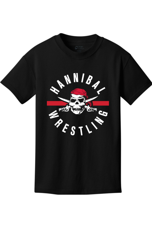 Hannibal Wrestling Port & Company - Youth Core Cotton Tee. PC54Y