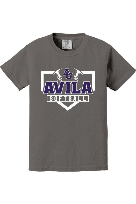 Avila Softball Comfort Colors Garment-Dyed Youth Heavyweight T-Shirt