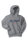 St. James Wrestling 2 Port & Company - Youth Core Fleece Pullover Hooded Sweatshirt. PC90YH