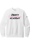 Liberty Gymnastic Academy Nike Club Fleece Sleeve Swoosh Crew NKFD9863