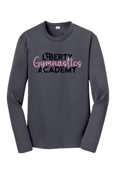 Liberty Gymnastic Academy Sport-Tek Youth Long Sleeve PosiCharge Competitor Tee. YST350LS