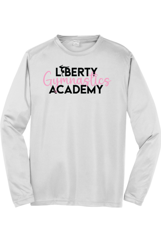 Liberty Gymnastic Academy Sport-Tek Long Sleeve PosiCharge Competitor Tee. ST350LS