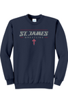 St. James Wrestling 2 Port & Company - Core Fleece Crewneck Sweatshirt. PC78