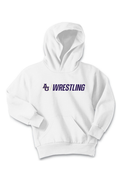 Avila Men's Wrestling Port & Company - Youth Core Fleece Pullover Hooded Sweatshirt. PC90YH