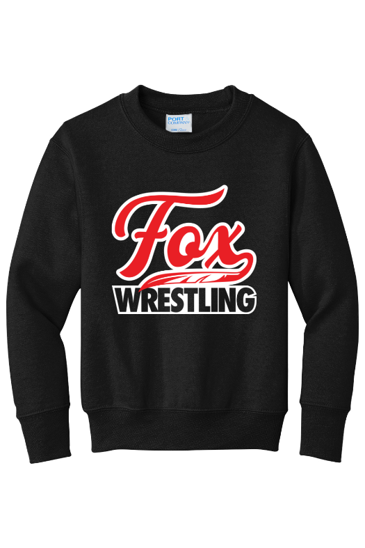 Fox High School Port & Company - Youth Core Fleece Crewneck Sweatshirt. PC90Y
