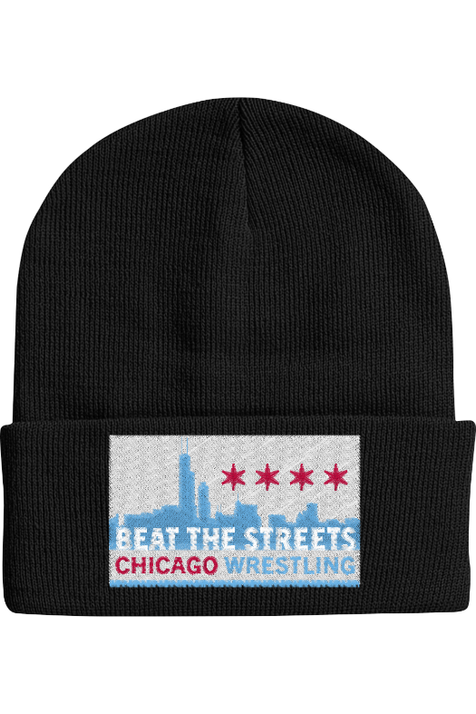 Beat the Streets - Chicago Sportsman 12 Inch Solid Cuffed Beanie SP12 (emb)