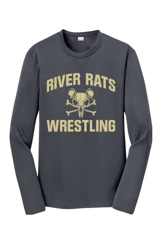 River Rats Wrestling Sport-Tek Youth Long Sleeve PosiCharge Competitor Tee. YST350LS