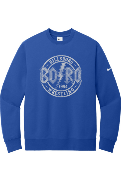 Hillsboro HS Wrestling Nike Club Fleece Sleeve Swoosh Crew NKFD9863