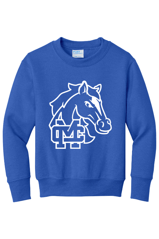 Mill Creek Elementary Port & Company - Youth Core Fleece Crewneck Sweatshirt. PC90Y
