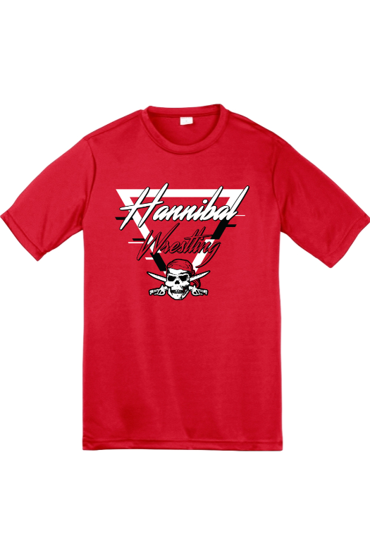 Hannibal Wrestling Sport-Tek Youth PosiCharge Competitor Tee. YST350