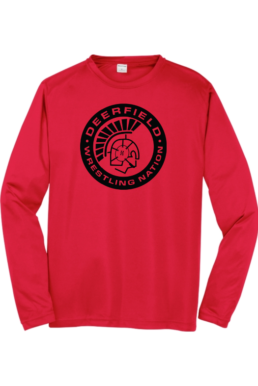 Deerfield High School Sport-Tek Long Sleeve PosiCharge Competitor Tee. ST350LS