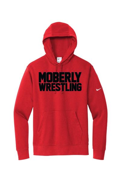 Moberly High School Nike Club Fleece Sleeve Swoosh Pullover Hoodie NKDR1499