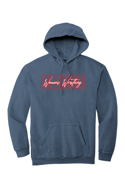 Hillsboro HS Wrestling Comfort Colors Garment-Dyed Hooded Sweatshirt