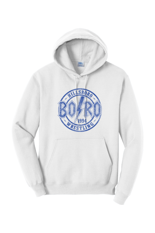 Hillsboro HS Wrestling Port & Company - Core Fleece Pullover Hooded Sweatshirt. PC78H