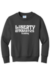 Liberty Gymnastic Academy Port & Company - Youth Core Fleece Crewneck Sweatshirt. PC90Y