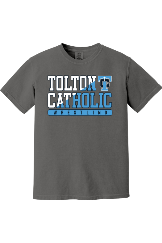 Father Tolton Catholic - Wrestling Comfort Colors Garment-Dyed Heavyweight T-Shirt