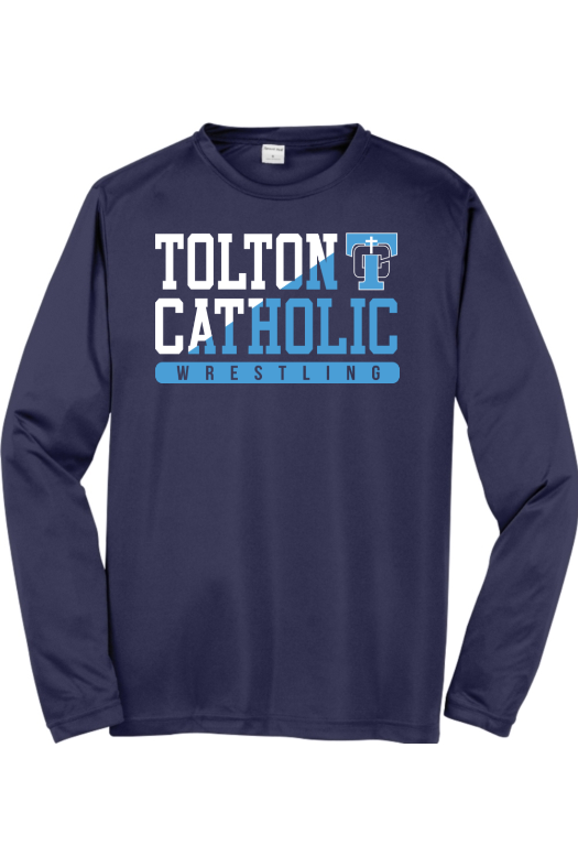 Father Tolton Catholic - Wrestling Sport-Tek Long Sleeve PosiCharge Competitor Tee. ST350LS