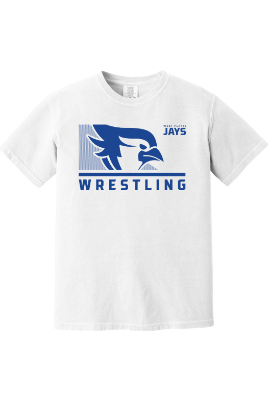 West Platte Wrestling Comfort Colors Garment-Dyed Heavyweight T-Shirt