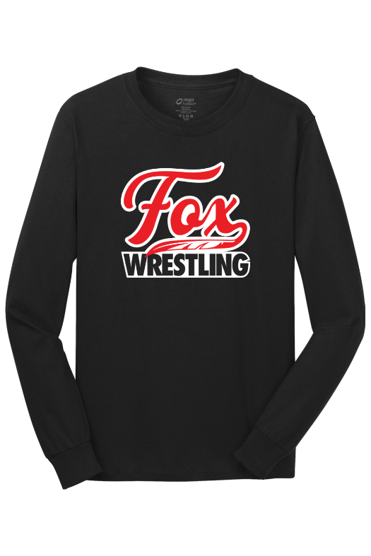 Fox High School Port & Company - Long Sleeve Core Cotton Tee. PC54LS